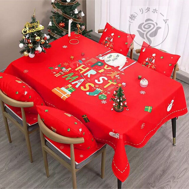 A015389テーブルクロス　北欧調 パーティー遠足シート テーブルシート クリスマス