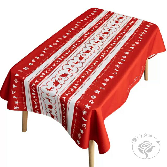 A015400テーブルクロス　北欧調 パーティー遠足シート テーブルシート クリスマス