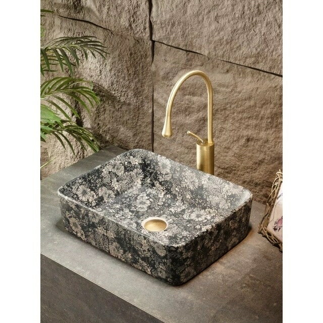 A015467高級洗面台 洗面ボウルセット 洗面ボール 陶器 手水鉢 手洗い鉢 洗面器