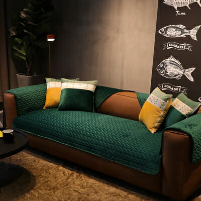 A050367SO60ソファーシート ソファーカバー フランネル サイズオーダー可能 滑りどめ生地 3点セット