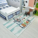 A050384FM40ラグカーペット リビングマット ラグマット 子供部屋 滑り止め付 ホットカーペット対応 床暖房対応 サイズオーダー可能(3)