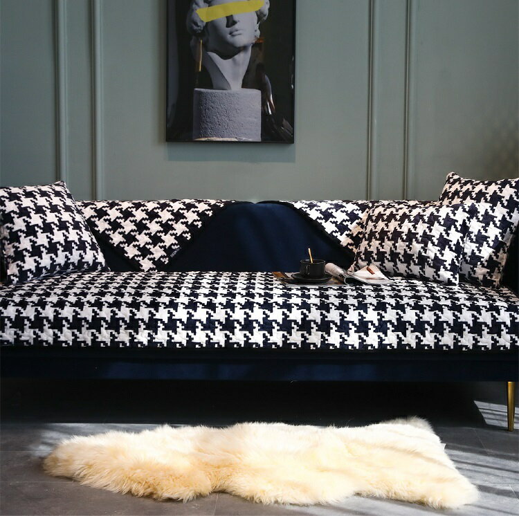 A050954SO100フランネル ソファーシート ソファーカバー サイズオーダー可能 滑りどめ生地 3点セット [2]