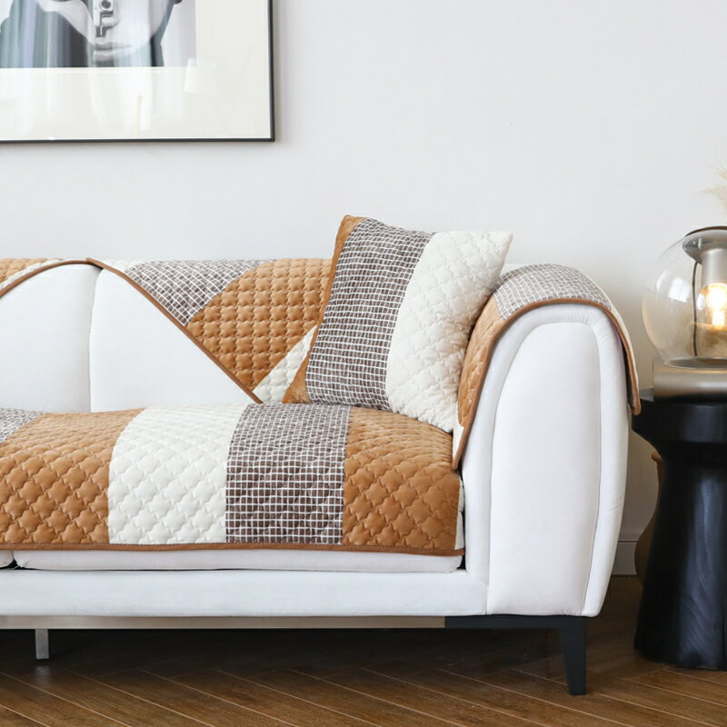 A050957SO101フランネル ソファーシート ソファーカバー サイズオーダー可能 滑りどめ生地 3点セット [3]