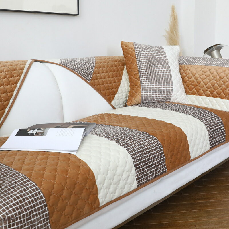 A050957SO101フランネル ソファーシート ソファーカバー サイズオーダー可能 滑りどめ生地 3点セット [2]