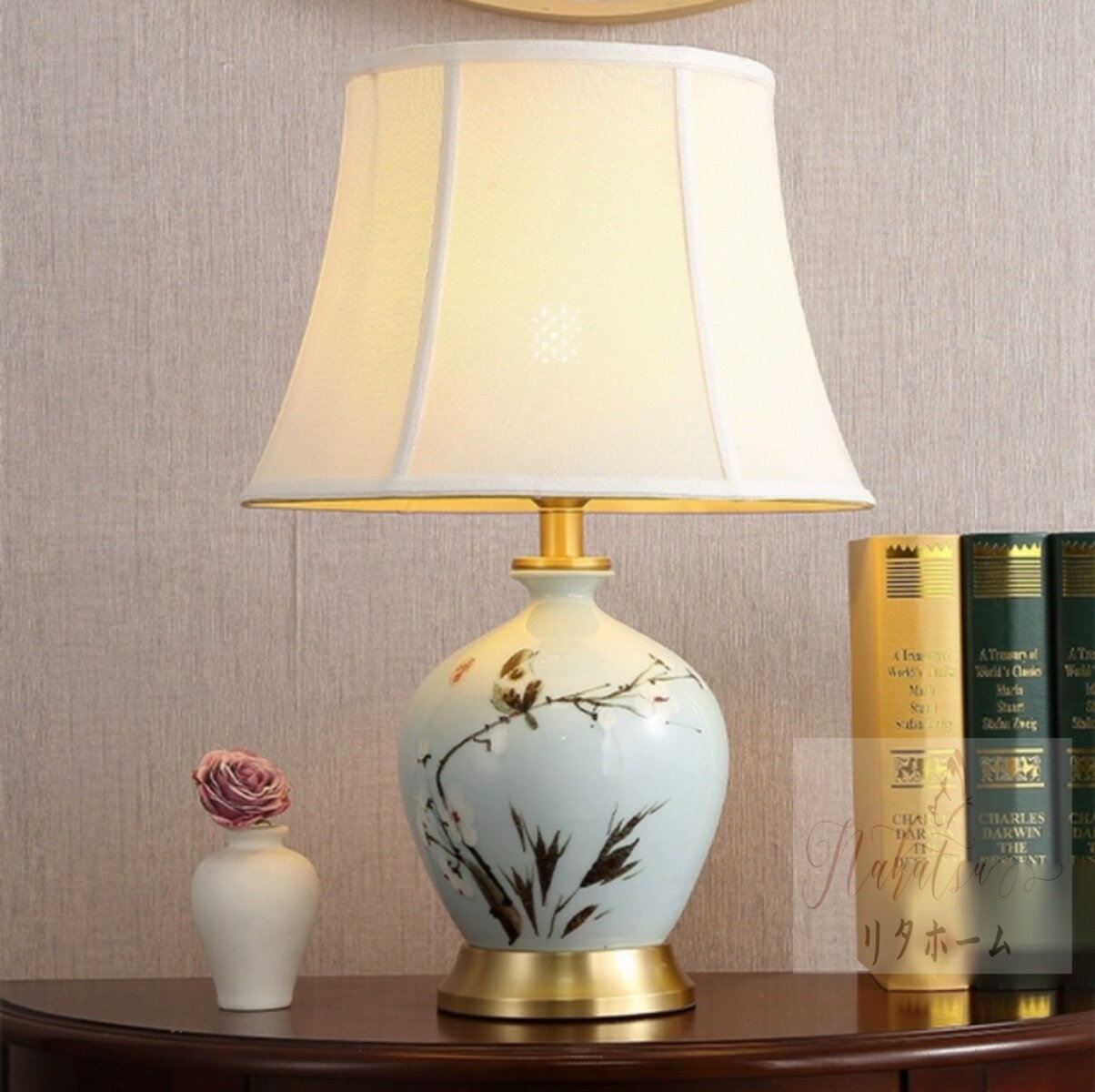 照明スタンドライト テーブルランプ デスクライト 卓上ステンド 高級陶器スタンド 照明スタンド 【商品仕様】■個口数：1 （〜40Wまで対応）■E26白熱球、電球型蛍光灯、LED電球使用可能■使用電球：1個（※電球は付属しておりません）■商...