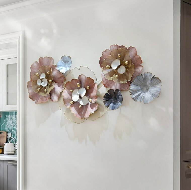 A002126WD57アイアン 壁掛け 北欧調 高級感壁飾り インテリア雑貨 部屋飾り 壁面装飾 工芸品 手作り.花柄