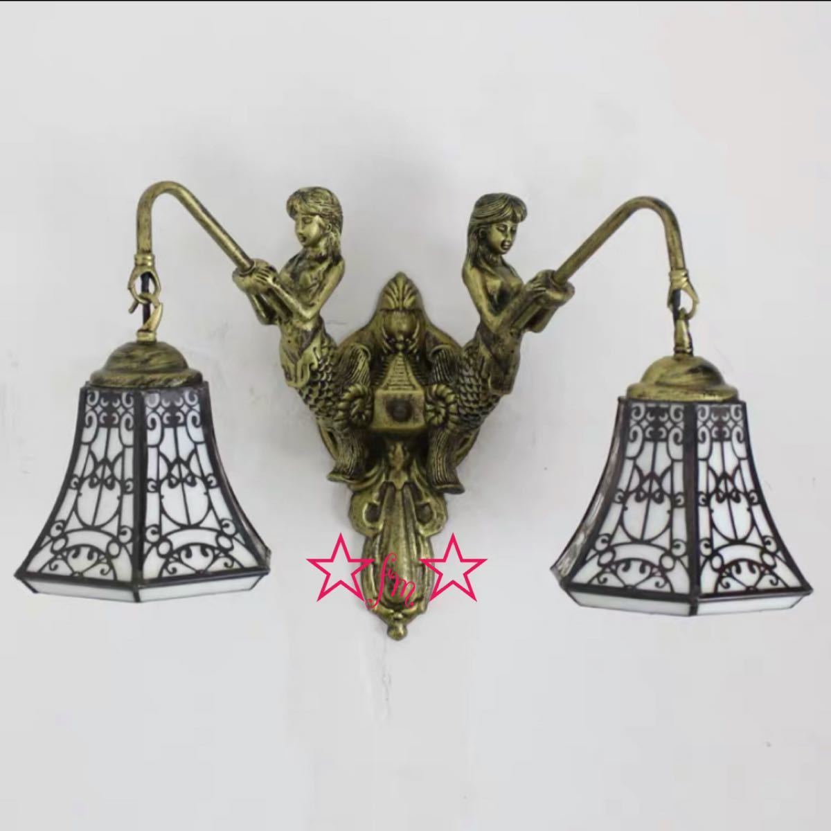 高級壁掛け照明 ブラケットライト 壁掛け灯 玄関照明 間接照明 インテリア照明 ステンドグラス