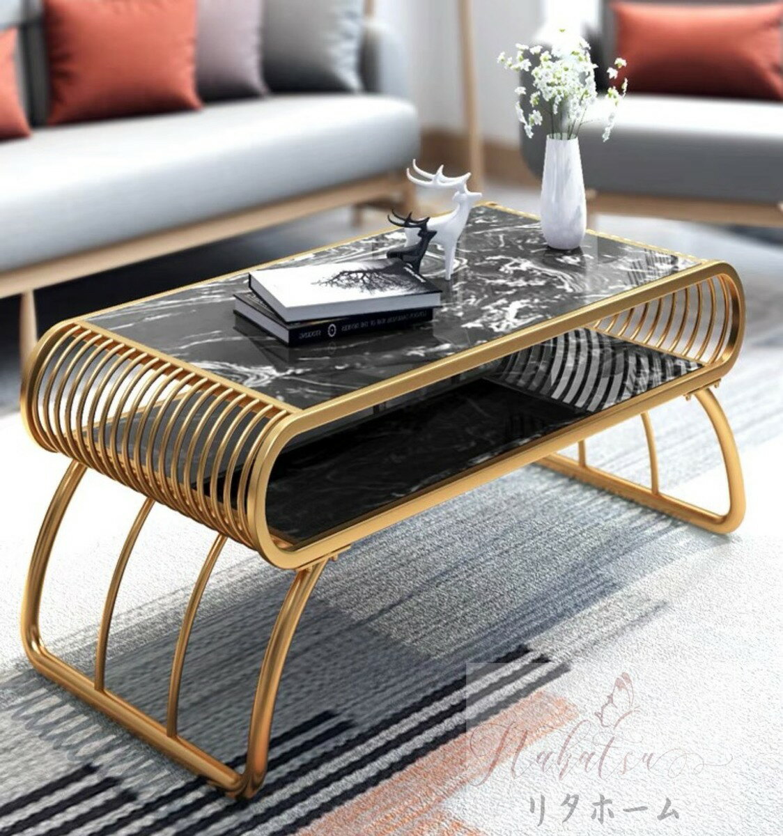 A000360テーブル ローテーブル.センターテーブル .サイドテーブル コーヒーテーブル [2]