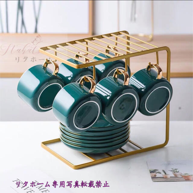 西洋ティー・コーヒーカップセット カップ6客セット カップセット 商品説明素材・材質:陶器 セット内容:カップ＆ソーサー6客 カップランクx1点★購入後のキャンセルは、ご遠慮ください。 ★検品のため開封してある場合があります。 ★複数ご注文の場合やお急ぎの場合は必ず事前に納期のお質問をお願いいたします。注意事項 1丶ご利用のPC環境により、実際の商品と色が異なる場合がございます。予めご了承ください。 2丶新品未使用品ですが、外箱に初期からのスレ、剥げ歪みなどあります。 3、海外品ですので、気にされる方はご遠慮下さい。 4丶この商品は、購入後発送まで8日程度を要しますので、ご理解の上ご購入頂きますようお願い致します 5丶この商品は、全て手作り手描きの製品のため、商品により重量・形状の歪み・個体差、釉薬の掠れ、 針穴のような凹み、滲み、色とび、黒点、多少の傷・欠け、突起、ざらつき、濃淡差、色ムラなどがある 場合がございますが不良商品ではございません。 素材の色・風合いなど、ディスプレーにより、一部写真と実物が異なる場合がございますので、あらか じめご了承ください。 上記理由の返品交換は承ることが出来ませんので予めご了承くださいませ。 2