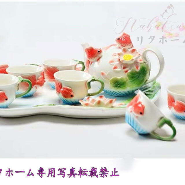 楽天カード分割 6客茶器揃 湯呑 急須 ポット 茶器セット ティーセット 国際ブランド Gdsnet Com