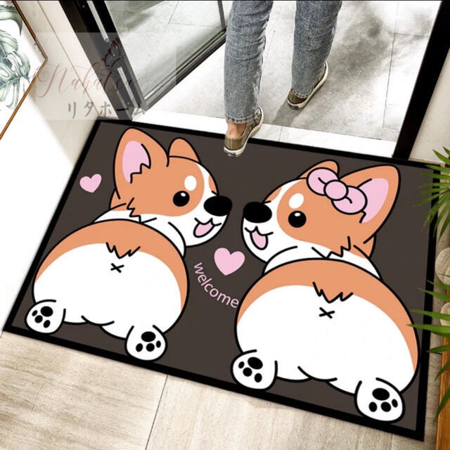 ラグマット リビングマット 玄関マット カーペット．お風呂マット 犬柄雑貨 玄関マット 商品説明厚さ：0.6cmサイズ：50x80（cm)その他サイズご要望があればご連絡下さい。値段も変ってきますので、ご検討頂けましたら幸いです。★購入後の...