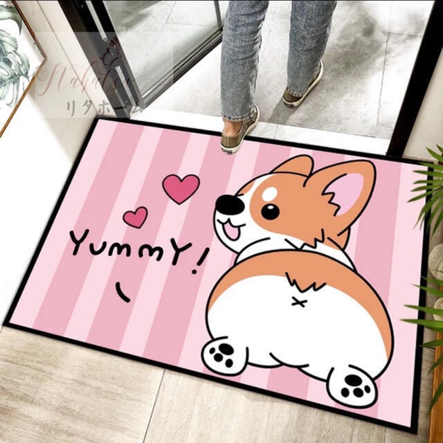Door Mats - A000511ラグマット リビングマット 玄関マット カーペット．お風呂マット 犬柄雑貨