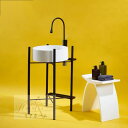 A000737高級洗面台5点セット 洗面ボウルセット 洗面ボール 陶器 蛇口 排水金具付き