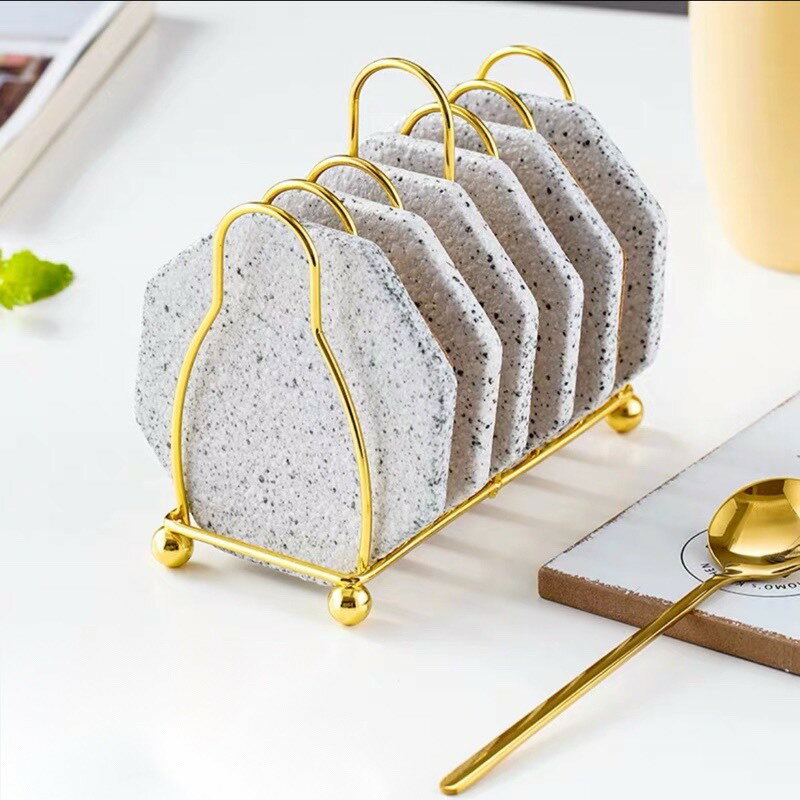 A000836コースター　アクセサリープレート セラミックコースターセット