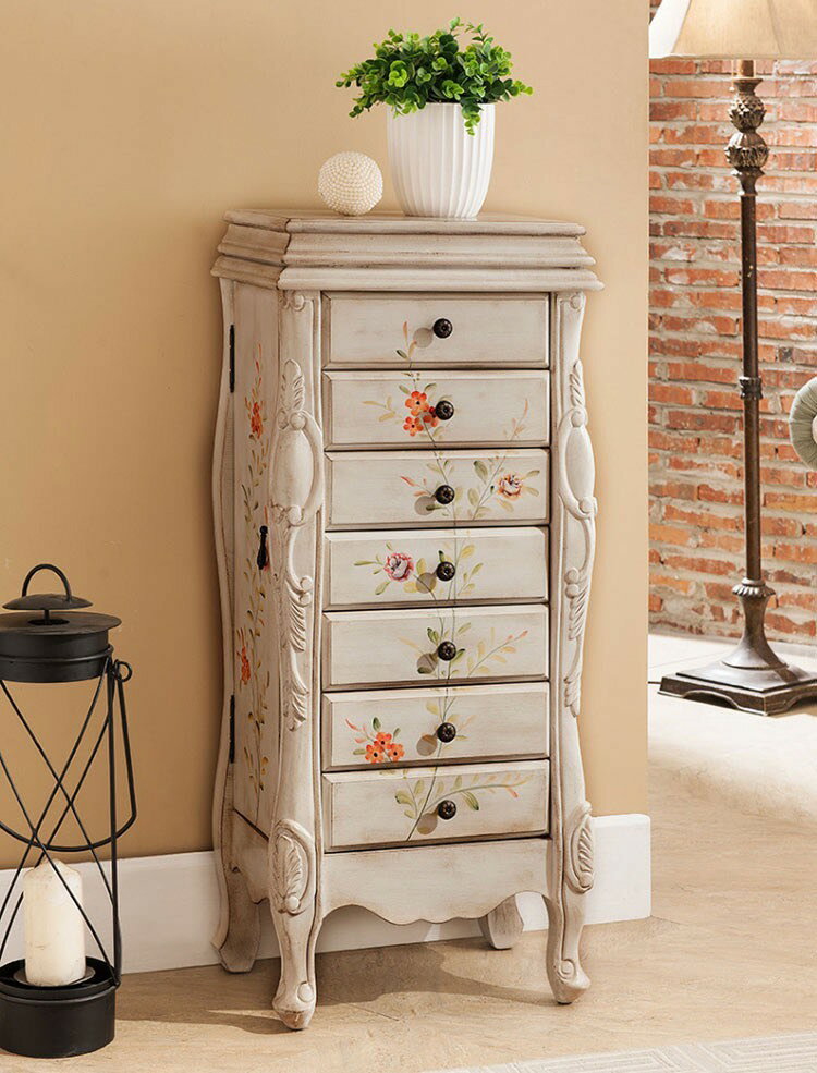 A000904高級サイドテーブル ジュエリー収納ケース　小物入れ　アクセサリータンス