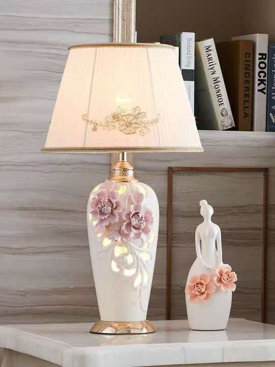 Orchid Lamps - A000940照明スタンドライト テーブルランプ デスクライト 卓上ステンド ．高級陶器スタン