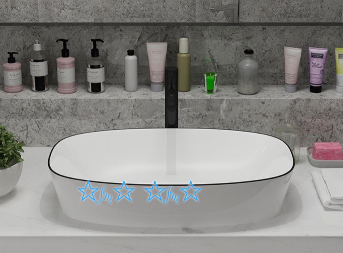 A000004高級洗面台 洗面ボウルセット 洗面ボール 陶器 ．手水鉢 手洗器 手洗い鉢 洗面器 蛇口 排水金具付き