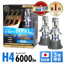 【楽天ランキング1位入賞】 スフィアライト ライジング3 RIZING3 H4 Hi/Lo 12V用 4500K / 6000K ファンレス 日本製 LED ヘッドライト SPHERELIGHT 6000lm 車検対応 ハイビームインジケーターキャンセラー ノイズ対策 CISPR25 耐震20G バルブ 3年保証 SLRZH4A045 SLRZH4A060