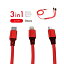 iOS Micro USB Type-C 3in1 ť֥ ® ХХåƥ꡼ ѵ 2.4A 1.2m 饤ȥ˥󥰥֥ microusb typec ޥ Android Xpeira AQUOS arrows Galaxy iphone c ɥ Ŵ ipad ֥å usb֥פ򸫤