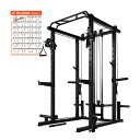 RITFIT パワーケージ ケーブルクロスオーバーシステム 耐荷重455kg ランドマイン ホームジム 筋トレ 懸垂 プルアップダウン マルチ用途 パワーラック パワーゲージ 宅トレ
