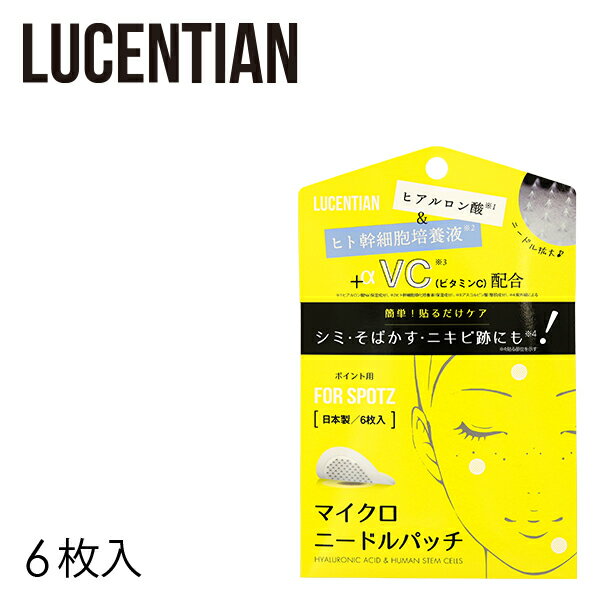 LUCENTIAN ヒト幹細胞 ヒアルロン酸 顔シート ニードル 目元 口元 頬 シワ 乾燥 小じわ エイジングケア