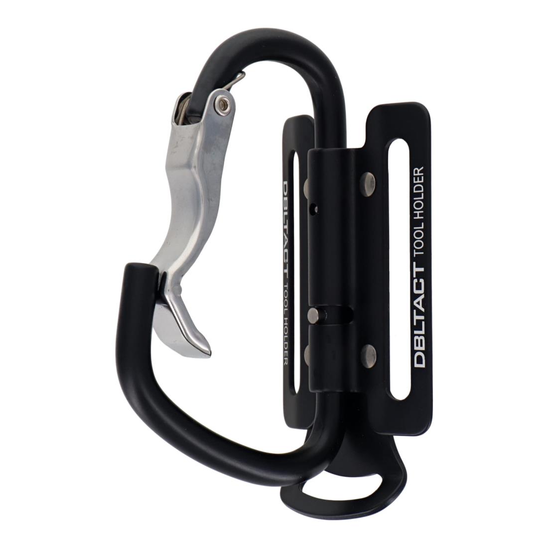 三共コーポレーション DBLTACT 軽量可動式アルミツールフック 湾曲ゲート×爪付き マットブラック DT-ABM-B