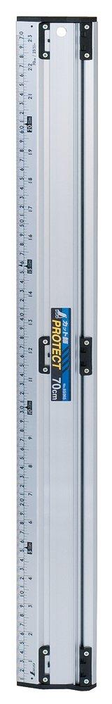 シンワ測定(Shinwa Sokutei) アルミカッター定規 カット師 PROTECT 併用目盛 70cm 65065