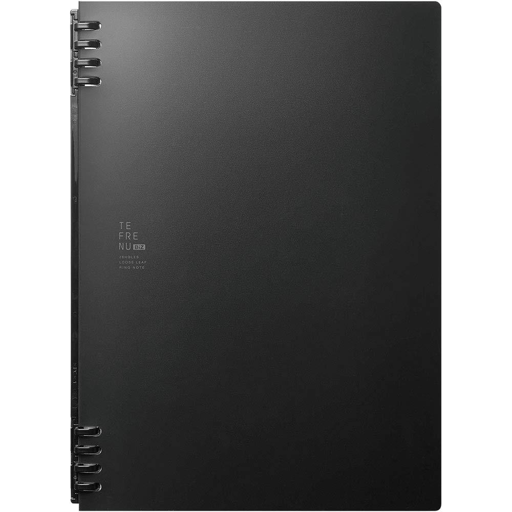 キングジム リングノート テフレーヌ ビズ 26穴 B5 黒 9855TEB-BK
