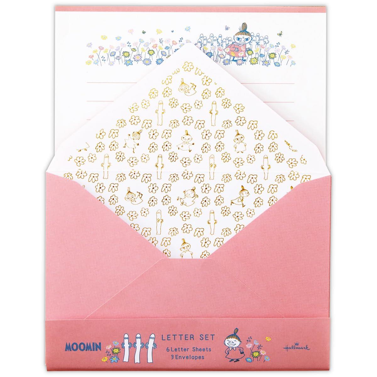 ホールマーク ムーミン レターセット ハッピーインネイチャー レッド 834135