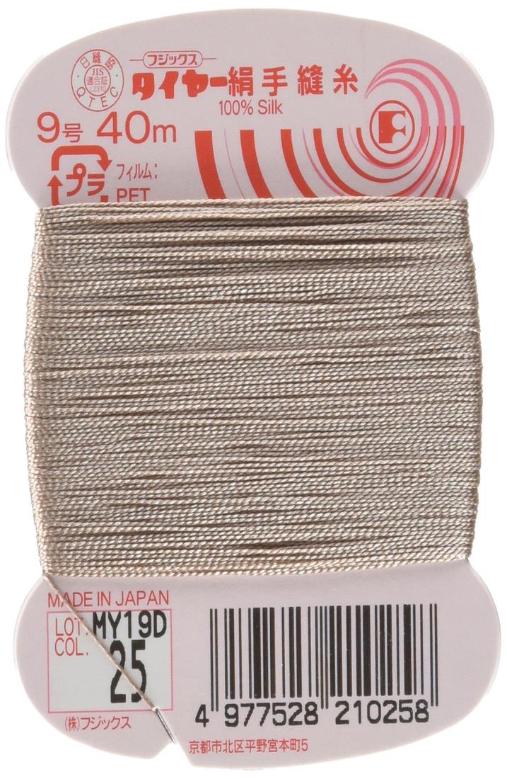 フジックス タイヤー 【絹手縫い糸】 9号 40m col.25