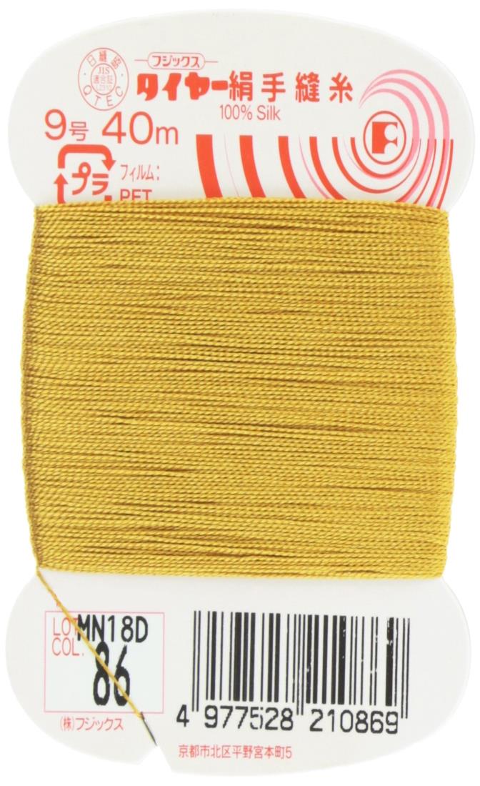 フジックス タイヤー 【絹手縫い糸】 9号 40m col.86