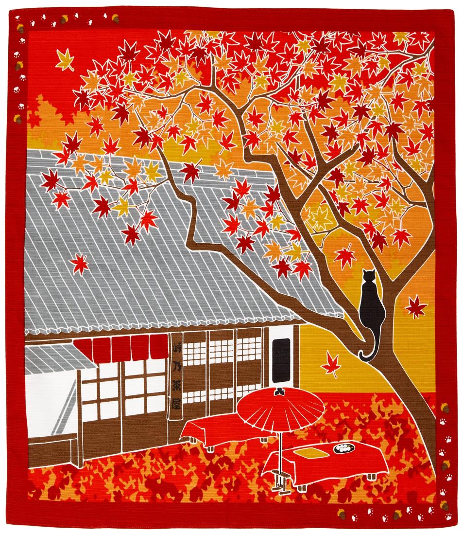 前田染工 たまのお散歩 小風呂敷 紅葉