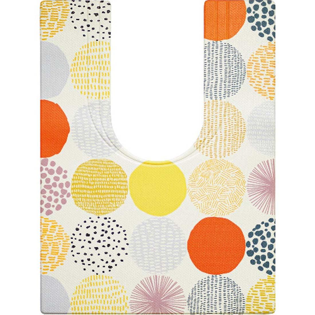 オカトー(Okato) スキマにピタっ！拭けるPVC耳長トイレマット(ドット)