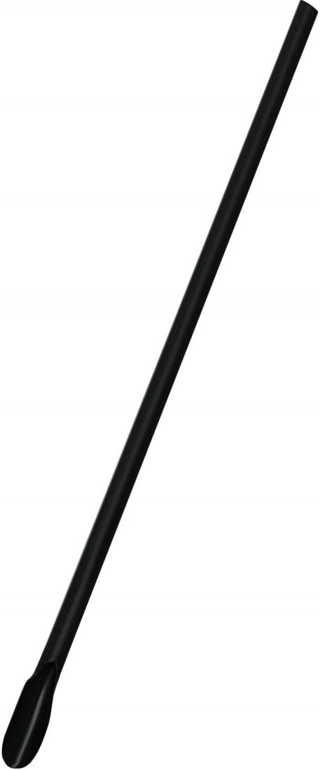 シバセ工業 917わらおストロー カキ氷用 スプーン 口径6mm×21cm 包装なし 500本入 黒 日本製