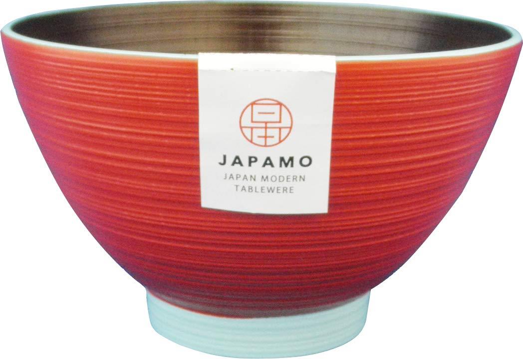 イシダ 日本製 お椀 JAPAMO 汁椀 茜色 12×12×7.5cm
