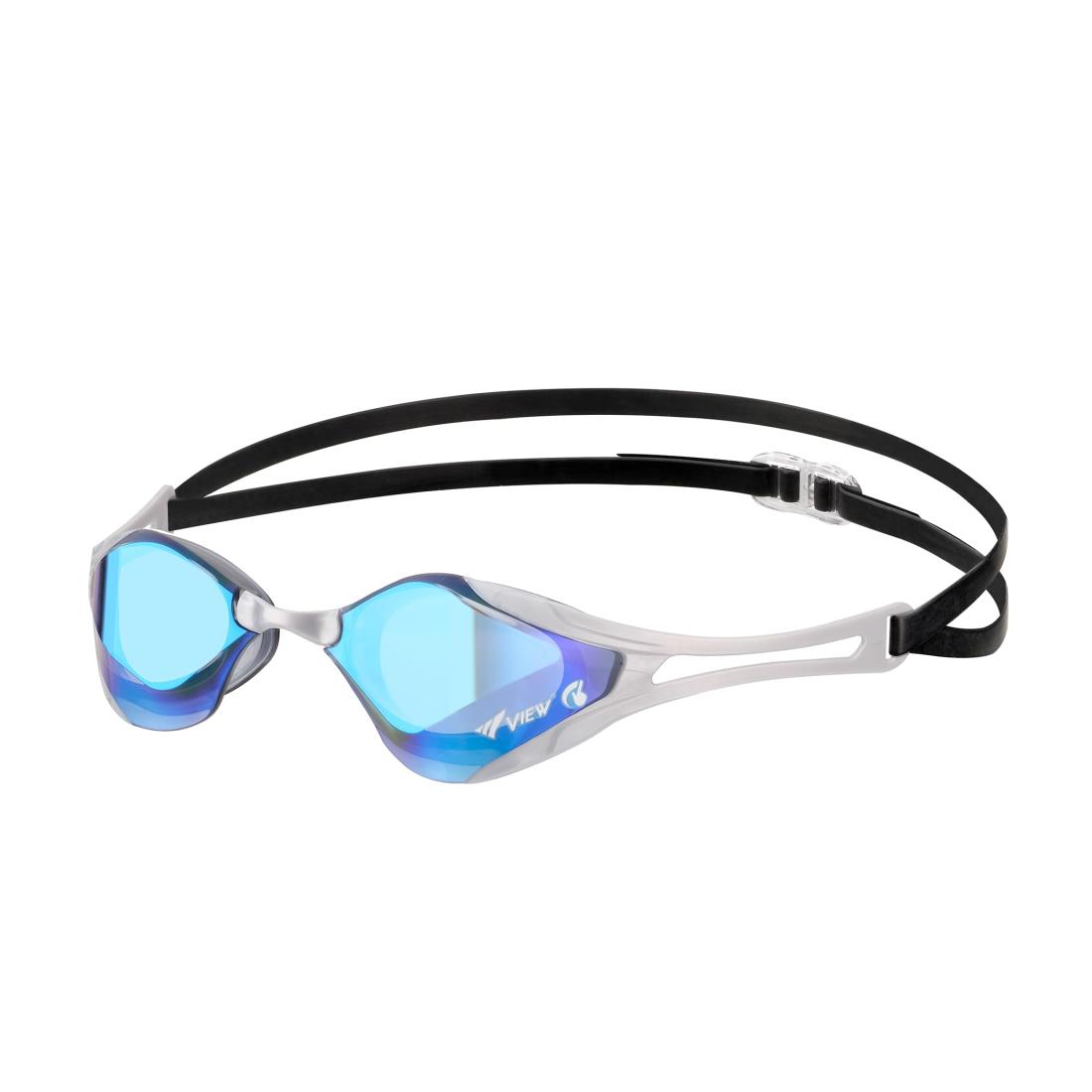ビュー スイミングゴーグル BladeFZERO 日本製 レーシング ミラータイプ ノンクッション くもり止め機能SWIPE搭載 10歳~大人用 Fina承認済 V128SAM SKBL