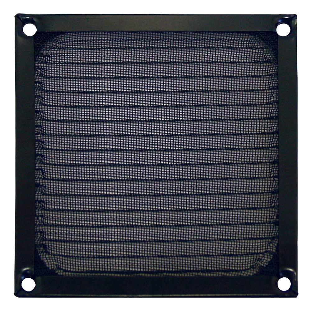 アイネックス アルミファンフィルター 92mm用 ブラック CFA-90D-BK