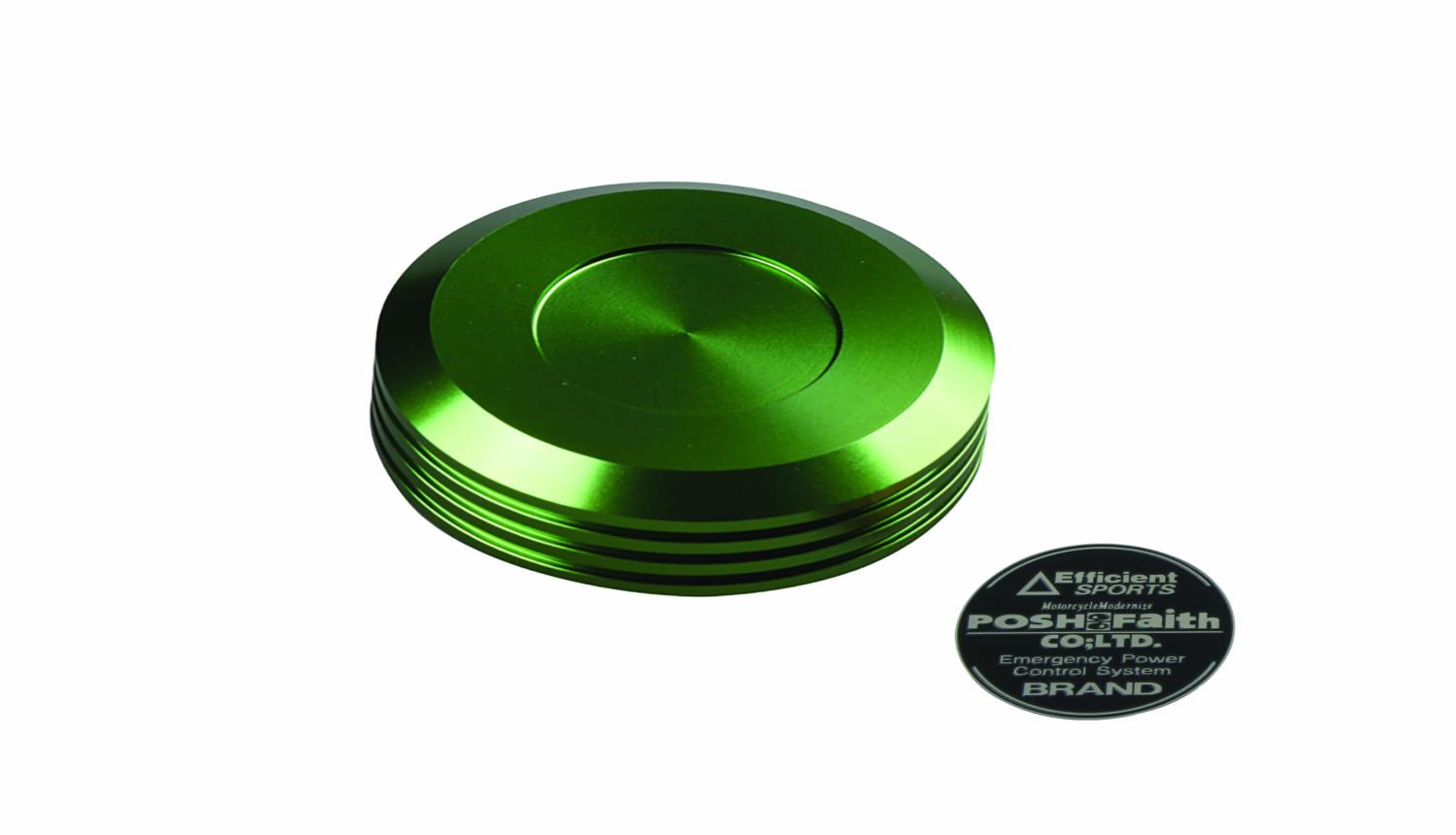 ポッシュフェイス(POSH FAITH) バイク用品 マスターシリンダーキャップ(ネジ込み式) NISSIN(ニッシン) ライトグリーン 500051-18
