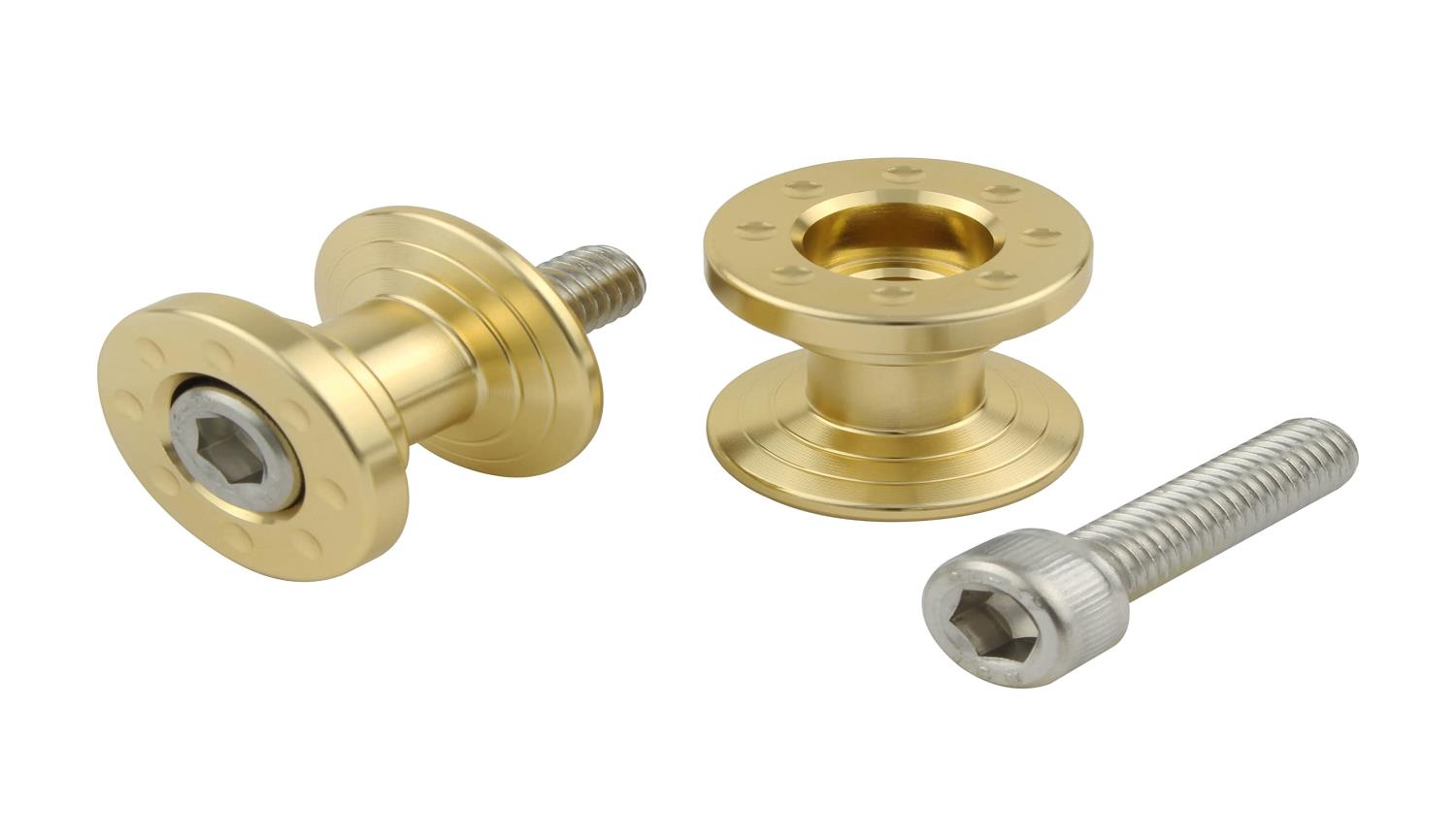 ポッシュフェイス(POSH FAITH) バイク用品 アルミツーリング荷掛けフック M6 ショート シャンパンゴー..