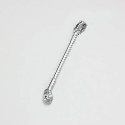 ハリケーン(HURRICANE) ハンドルブレース φ7/8インチハンドル用 スリムタイプ Lサイズ 325mm シルバー＆シルバー HB0692A