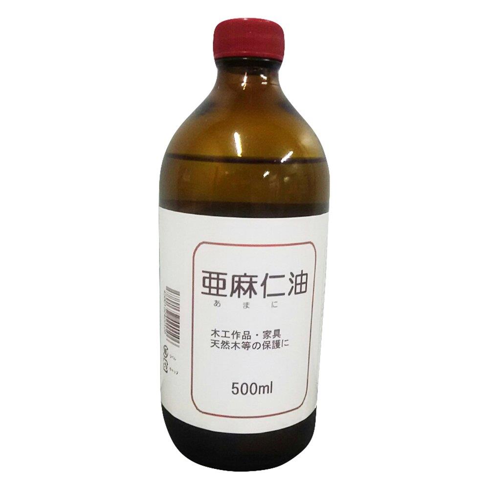 中部サンデー販売(Chubu Sunday Hanbai) 乾性油 亜麻仁油 500ML クリア 本体: 奥行7.5cm 本体: 高さ18...