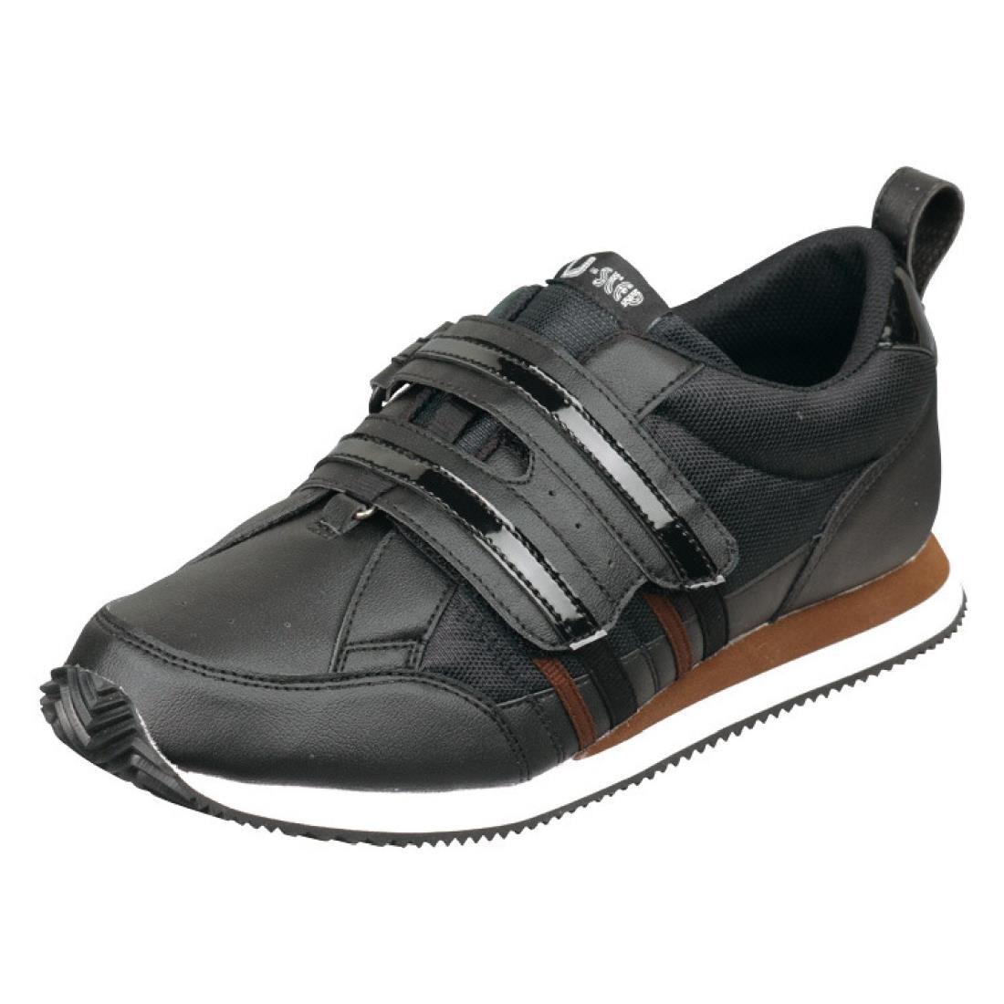 ムーンスター ムーンスター メンズ/レディース リハビリ 介護靴 片足販売 Vステップ06足 Vステップ06足幅囲7E(右足のみ) ブラック 22.0 cm