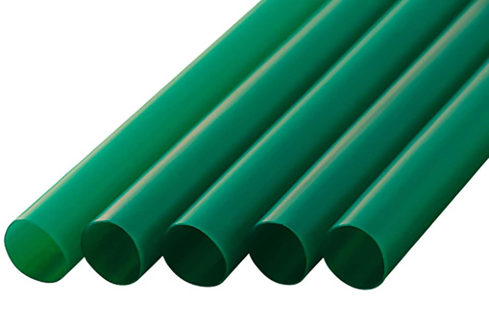 シバセ工業 611わらおストロー タピオカ用 ストレート 口径12mm×21cm 包装なし 130本入 緑 日本製