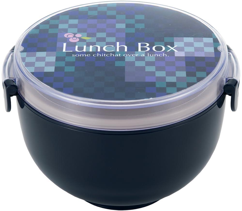 MIクリエーションズ 丼ランチボックス 箸付 タレ容器付 日本製 (ネイビー)