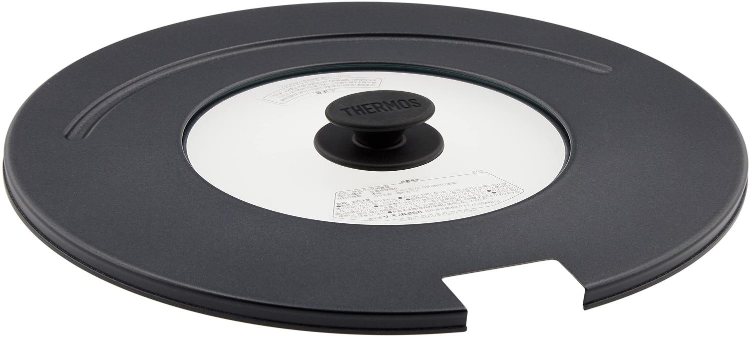 サーモス 取っ手のとれるフライパン専用フタ 20/24cm対応 ブラック KLA-001 BK