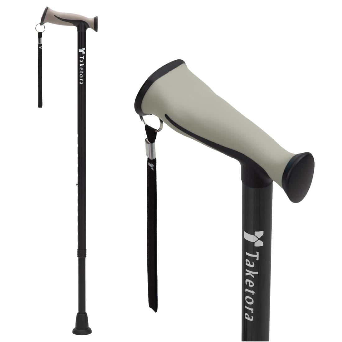 竹虎 バンブーステッキ ワイド ブラック