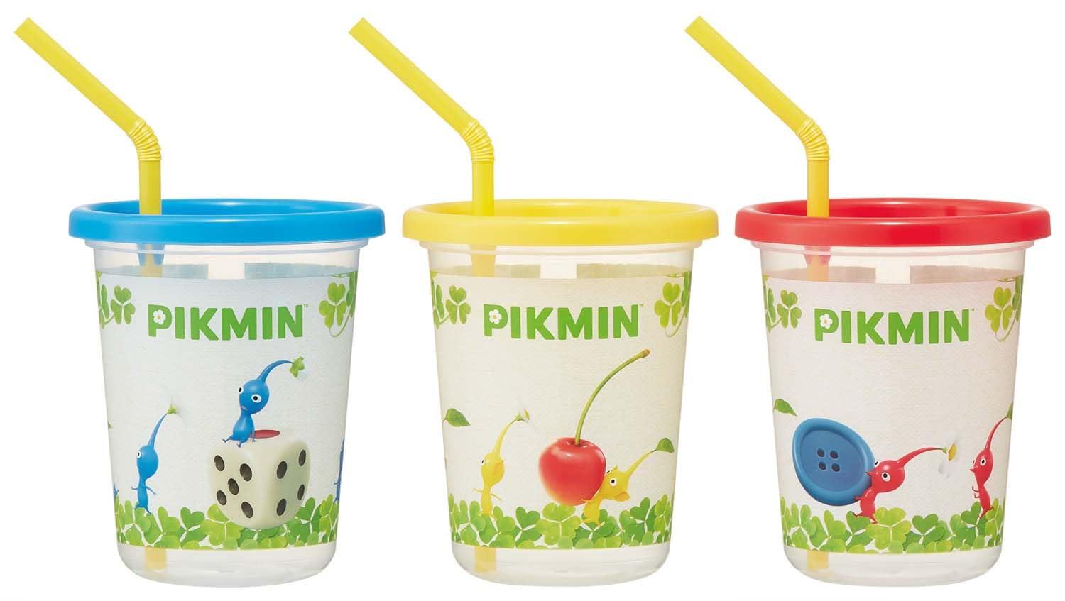 スケーター(Skater) タンブラー ストロー付き 3個 320ml ピクミン 日本製 SIH3ST-A