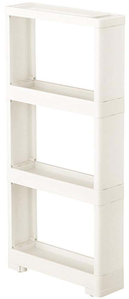 JEJアステージ(JEJ Astage) リセ スーパースリムラック 4段 幅12cm×奥行40cm×高さ85cm すきま収納 スリムラック スリムストレージ