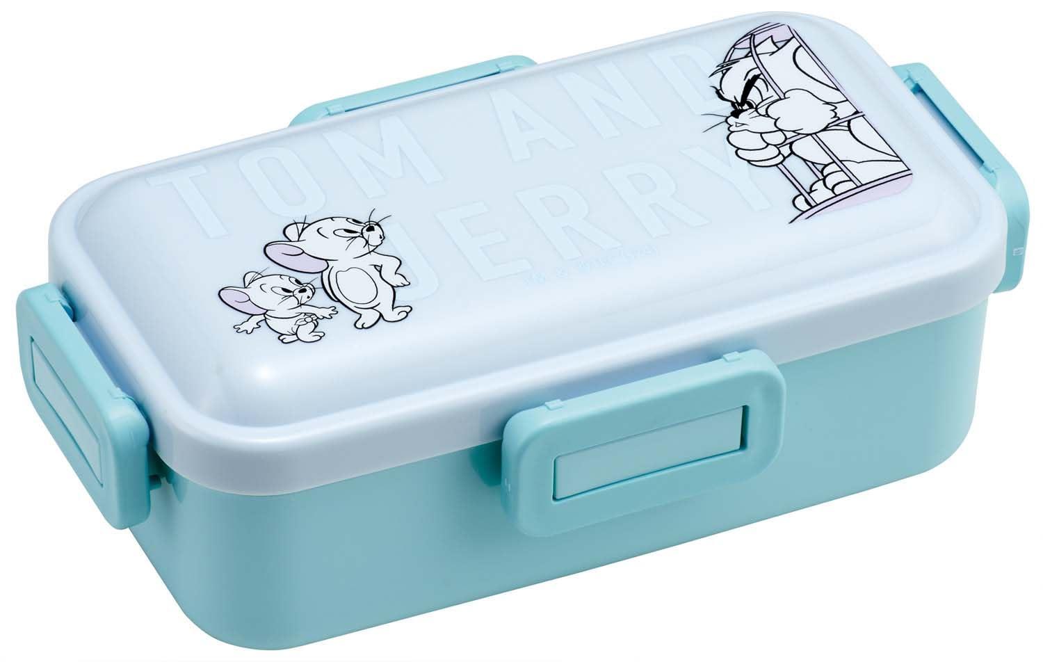 スケーター(Skater) 弁当箱 530ml 1段 女性 日本製 汁漏れしにくい4点ロック ランチボックス 食洗機対応 レンジ対応 トムとジェリー フレンズ PFLB6AG-A