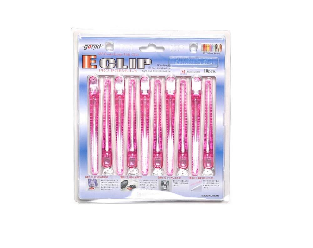 五力工業 Eクリップ Mサイズ クリアピンク 10本